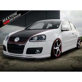 Накладка сплиттер на передний бампер на Volkswagen Golf V GTI Votex